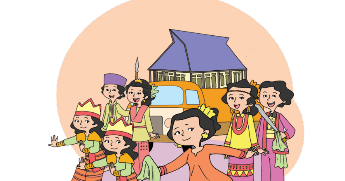 Detail Gambar Kartun Pawai Budaya Nomer 25