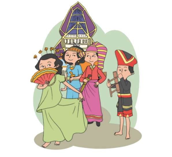 Detail Gambar Kartun Pawai Budaya Nomer 6