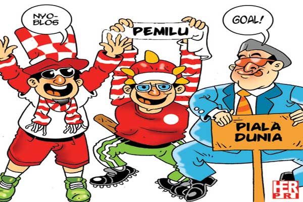 Detail Gambar Kartun Pemilu Nomer 45