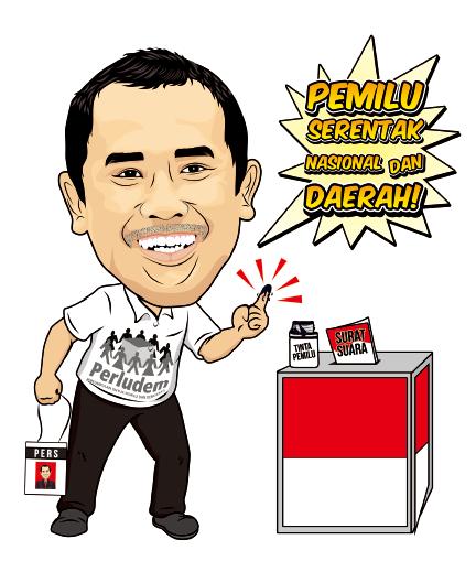 Detail Gambar Kartun Pemilu Nomer 8