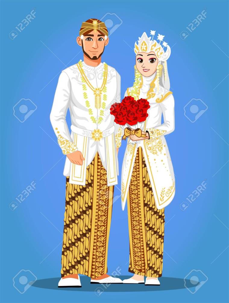 Detail Gambar Kartun Pengantin Jawa Nomer 17