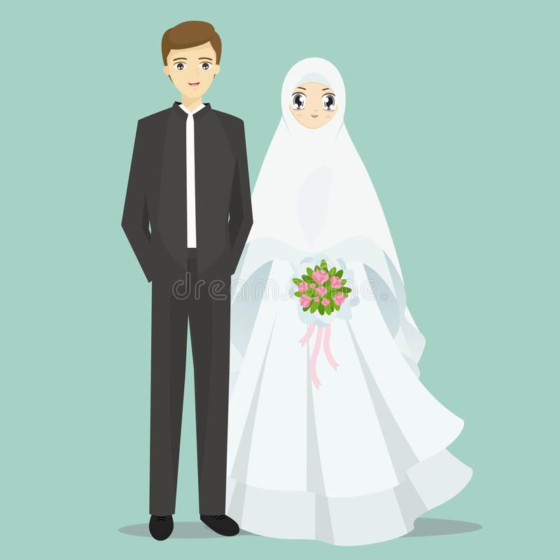 Gambar Kartun Pengantin Muslim - KibrisPDR