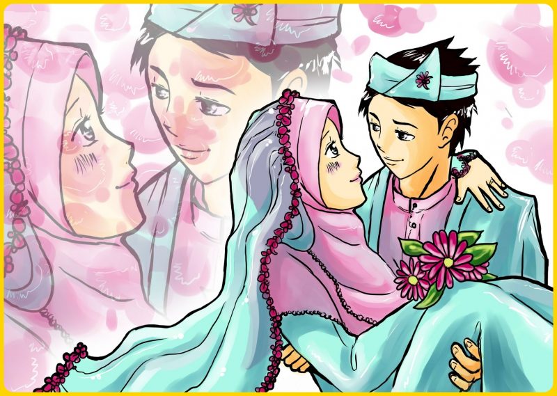 Detail Gambar Kartun Pengantin Pria Muslim Nomer 57