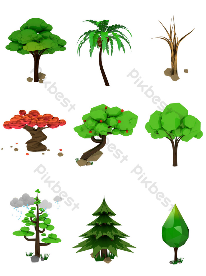 Detail Gambar Kartun Pepohonan Nomer 18