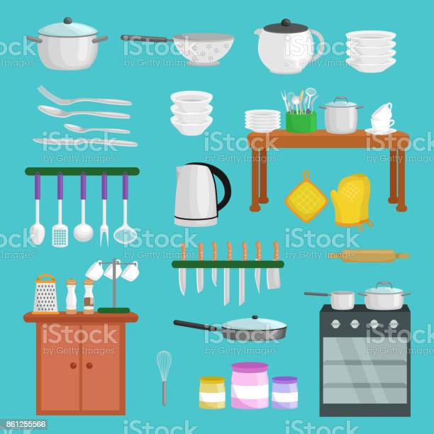 Detail Gambar Kartun Peralatan Dapur Nomer 10