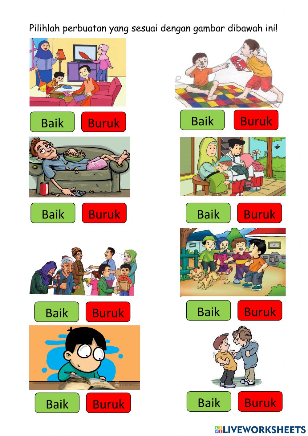 Detail Gambar Kartun Perbuatan Baik Nomer 5