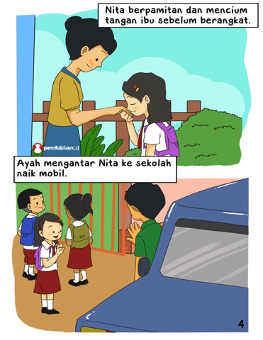 Detail Gambar Kartun Pergi Sekolah Nomer 16