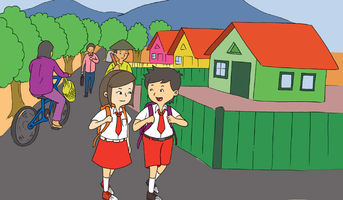 Detail Gambar Kartun Pergi Sekolah Nomer 7