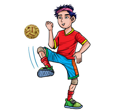 Detail Gambar Kartun Permainansepak Takraw Nomer 7