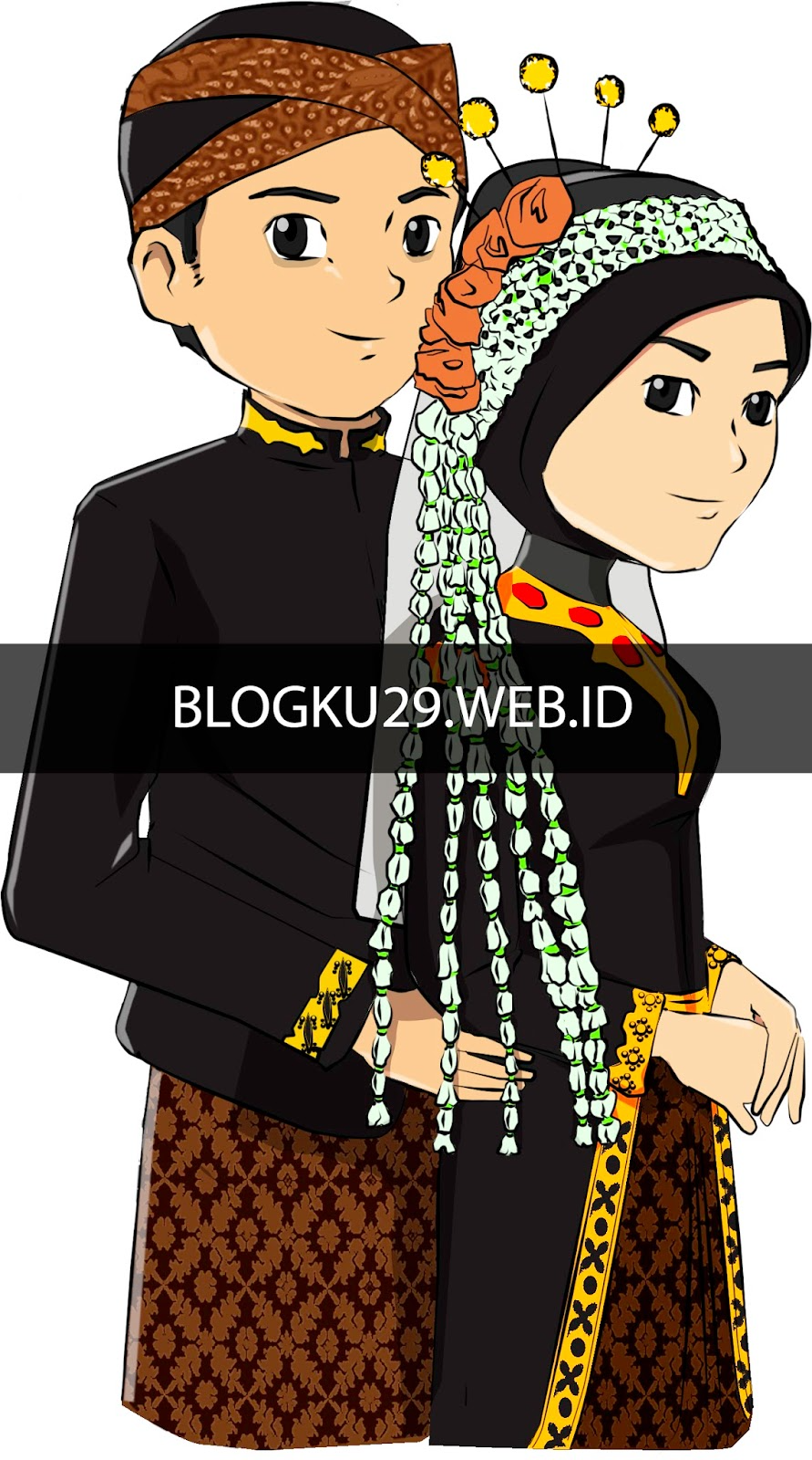 Detail Gambar Kartun Pernikahan Adat Jawa Nomer 7