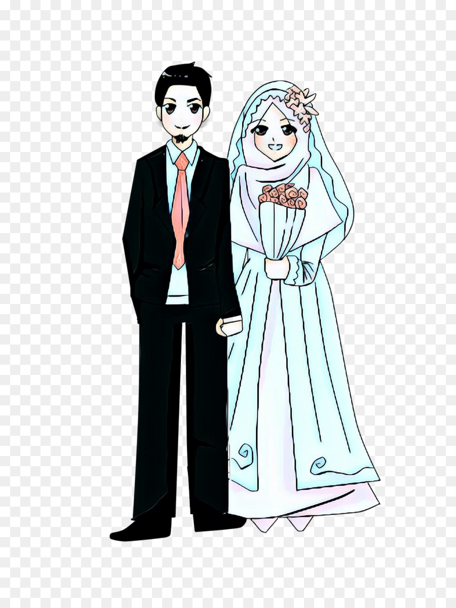 Detail Gambar Kartun Pernikahan Muslim Nomer 25