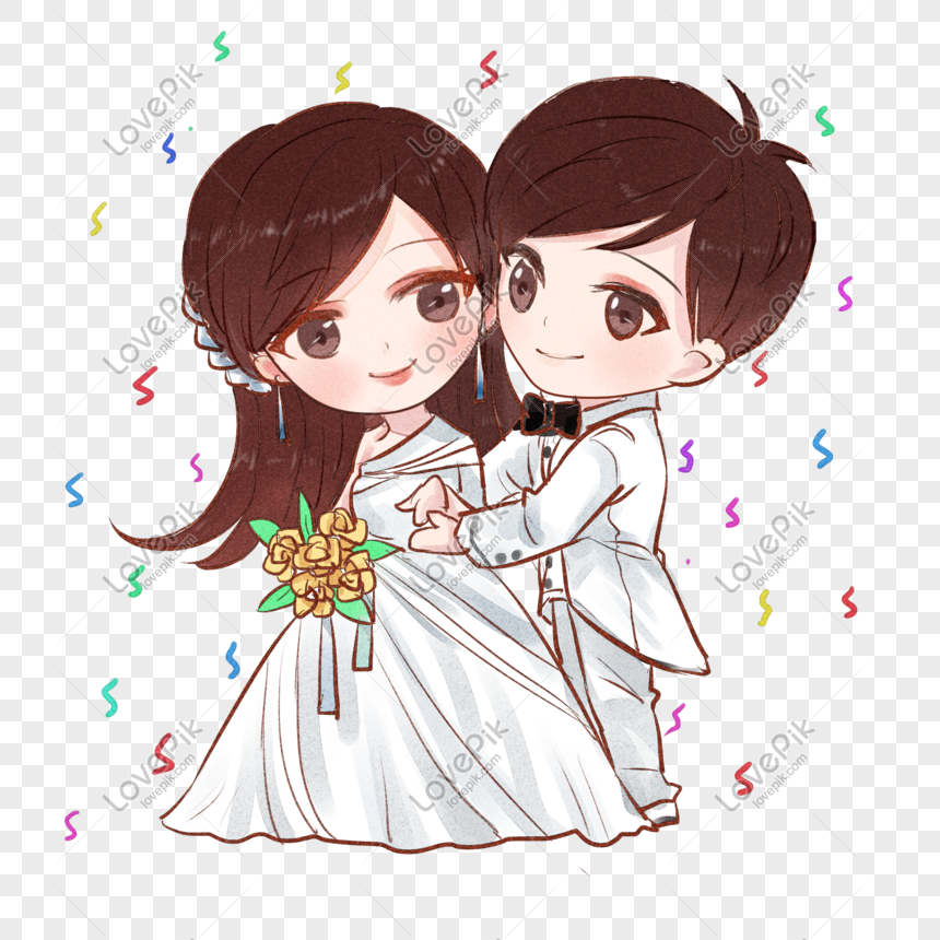Detail Gambar Kartun Pernikahan Png Nomer 21