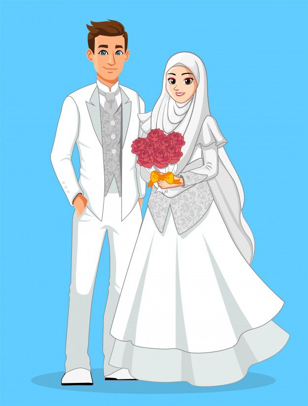 Detail Gambar Kartun Pernikahan Png Nomer 9
