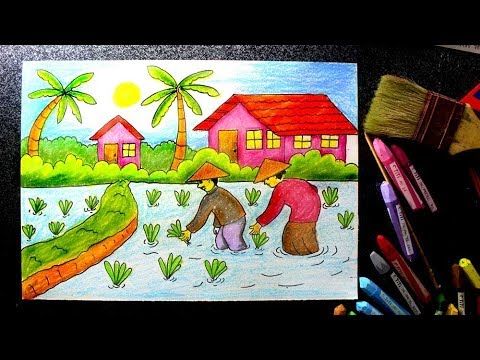 Detail Gambar Kartun Petani Di Sawah Nomer 15