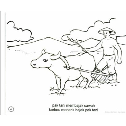 Detail Gambar Kartun Petani Membajak Sawah Nomer 18