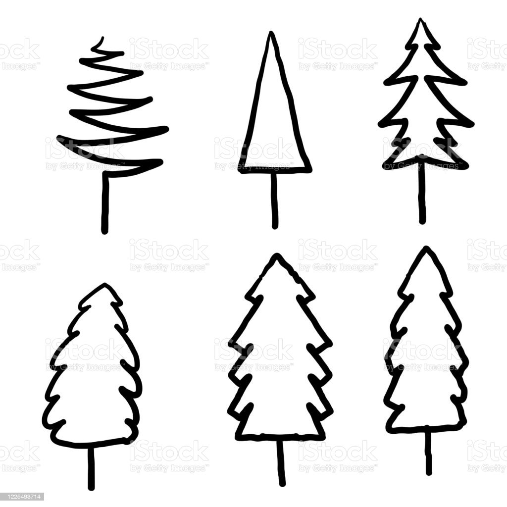 Detail Gambar Kartun Pohon Hitam Putih Nomer 20