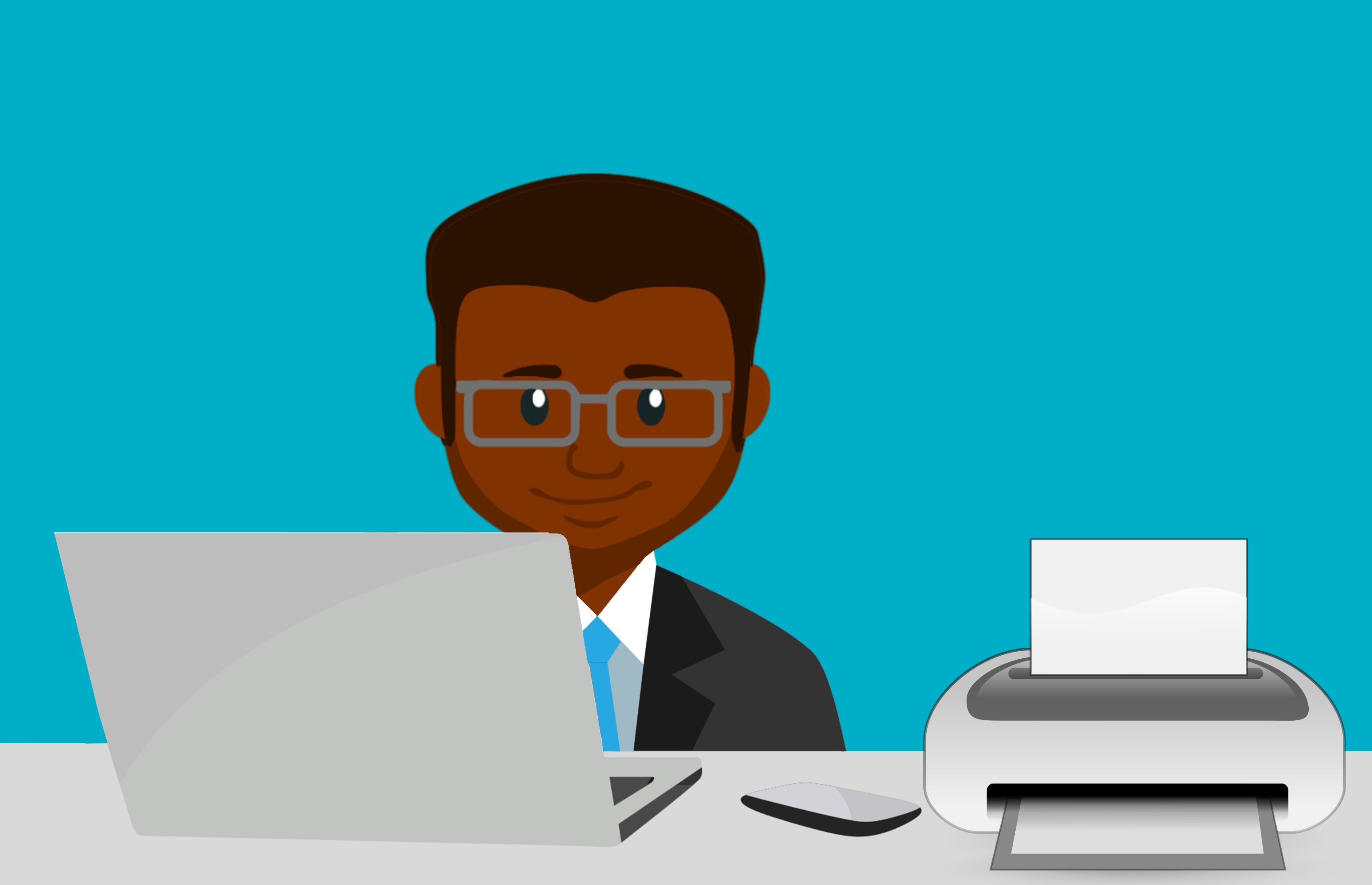 Detail Gambar Kartun Printer Di Kantor Nomer 15