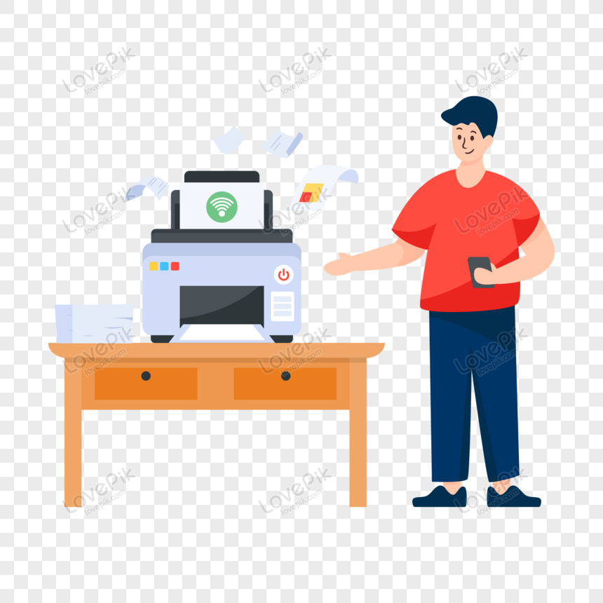 Detail Gambar Kartun Printer Di Kantor Nomer 55
