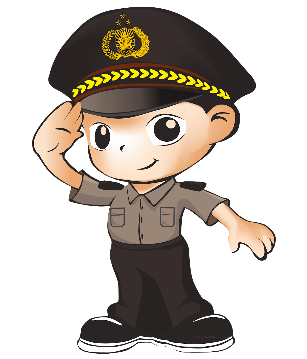 Detail Gambar Kartun Profesi Polisi Nomer 3