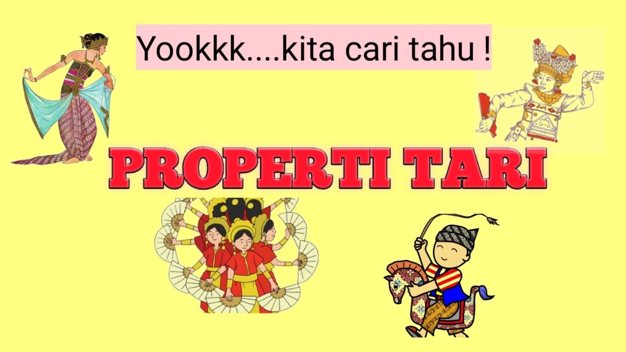 Detail Gambar Kartun Properti Tari Materi Kelas 5 Tema 4 Nomer 2