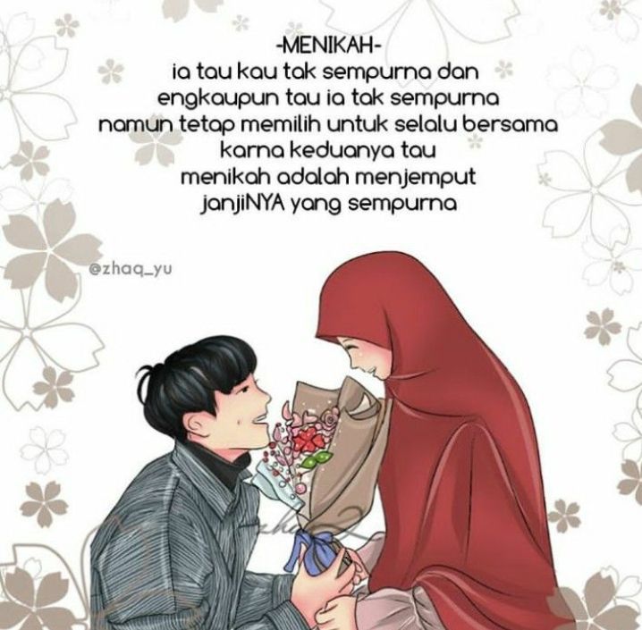 Detail Gambar Kartun Romantis Muslimah Nomer 31