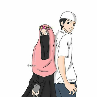 Detail Gambar Kartun Romantis Muslimah Nomer 38