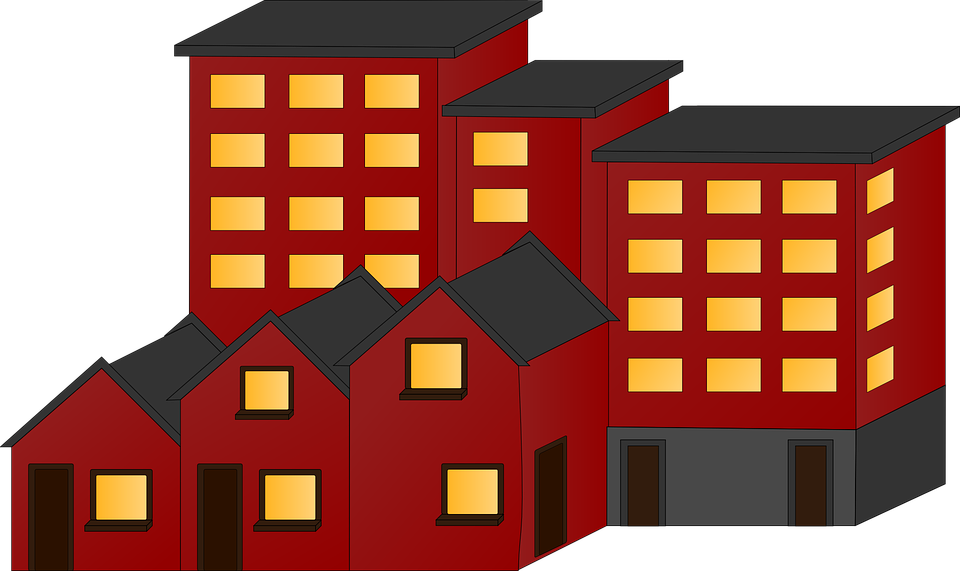 Detail Gambar Kartun Rumah Gedung Nomer 1