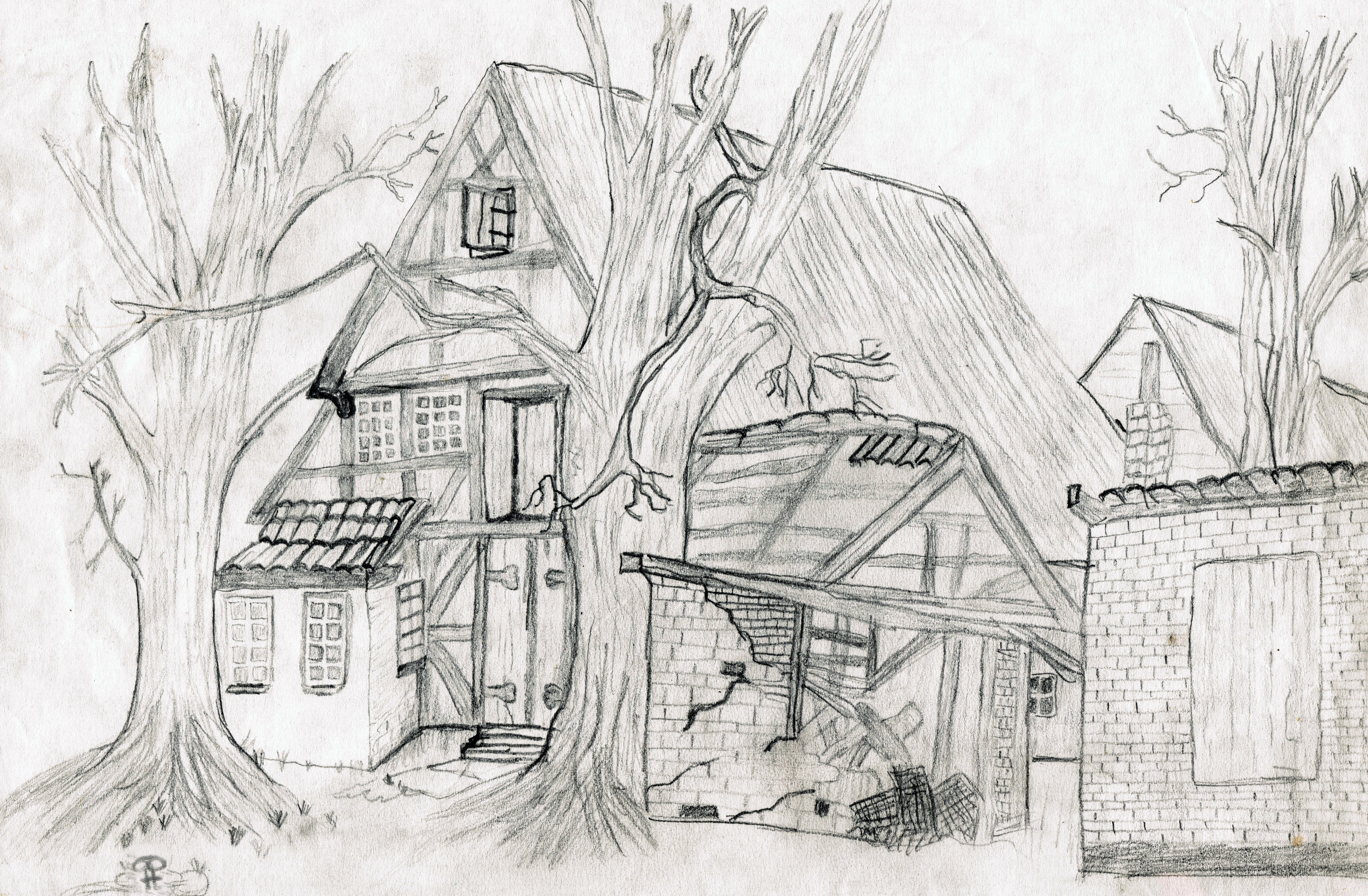 Detail Gambar Kartun Rumah Hitam Putih Nomer 46