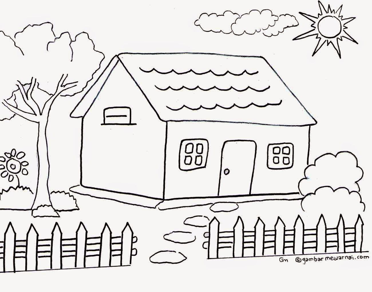 Detail Gambar Kartun Rumah Hitam Putih Nomer 7