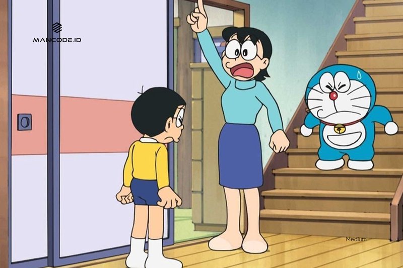 Detail Gambar Kartun Rumah Nobita Dan Giant Nomer 20