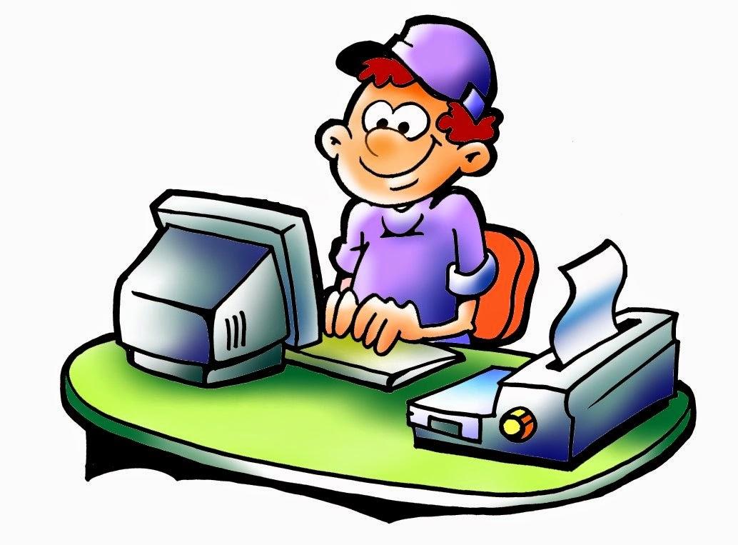 Detail Gambar Kartun Sedang Mengetik Nomer 5