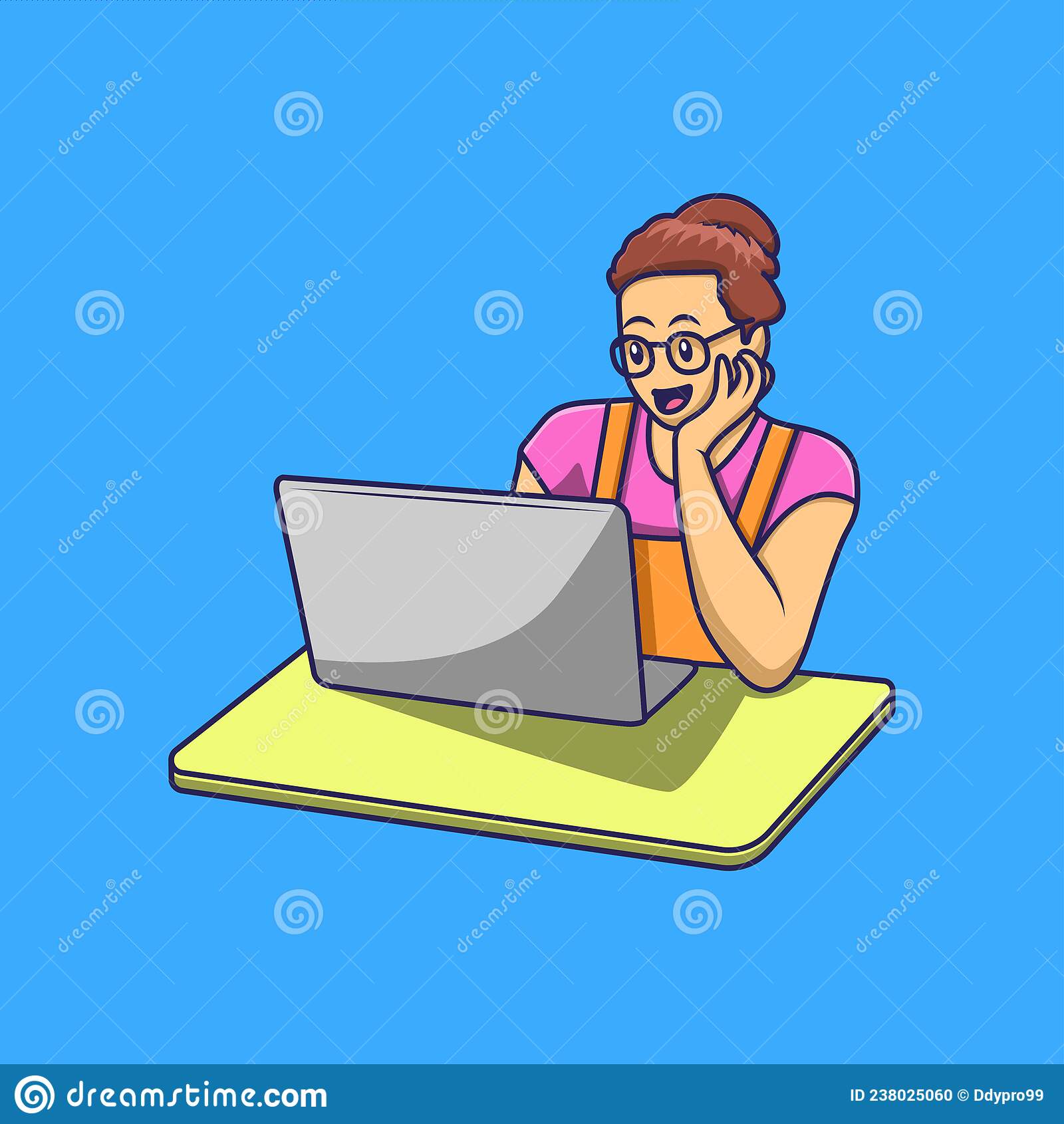 Detail Gambar Kartun Sedang Mengetik Nomer 40