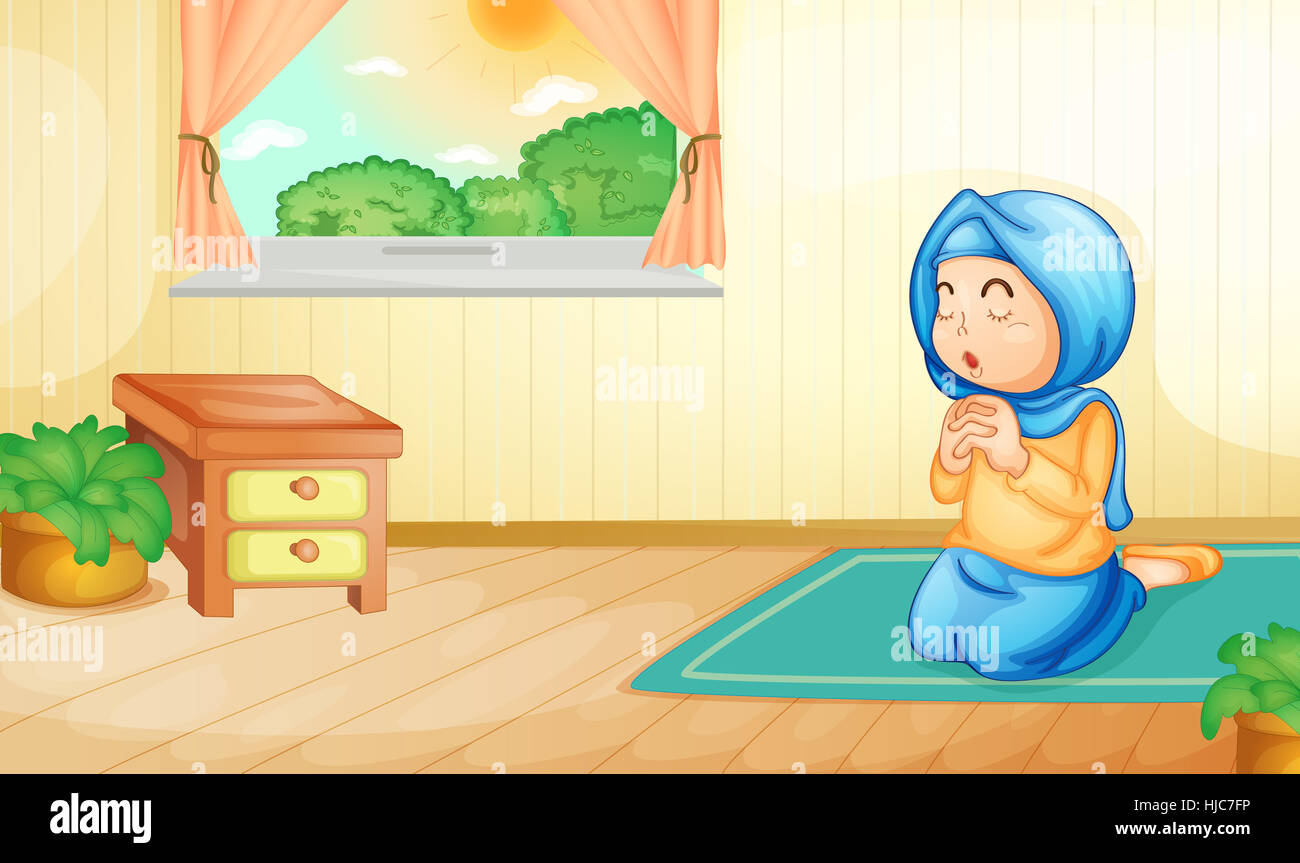 Detail Gambar Kartun Sedang Sholat Nomer 34