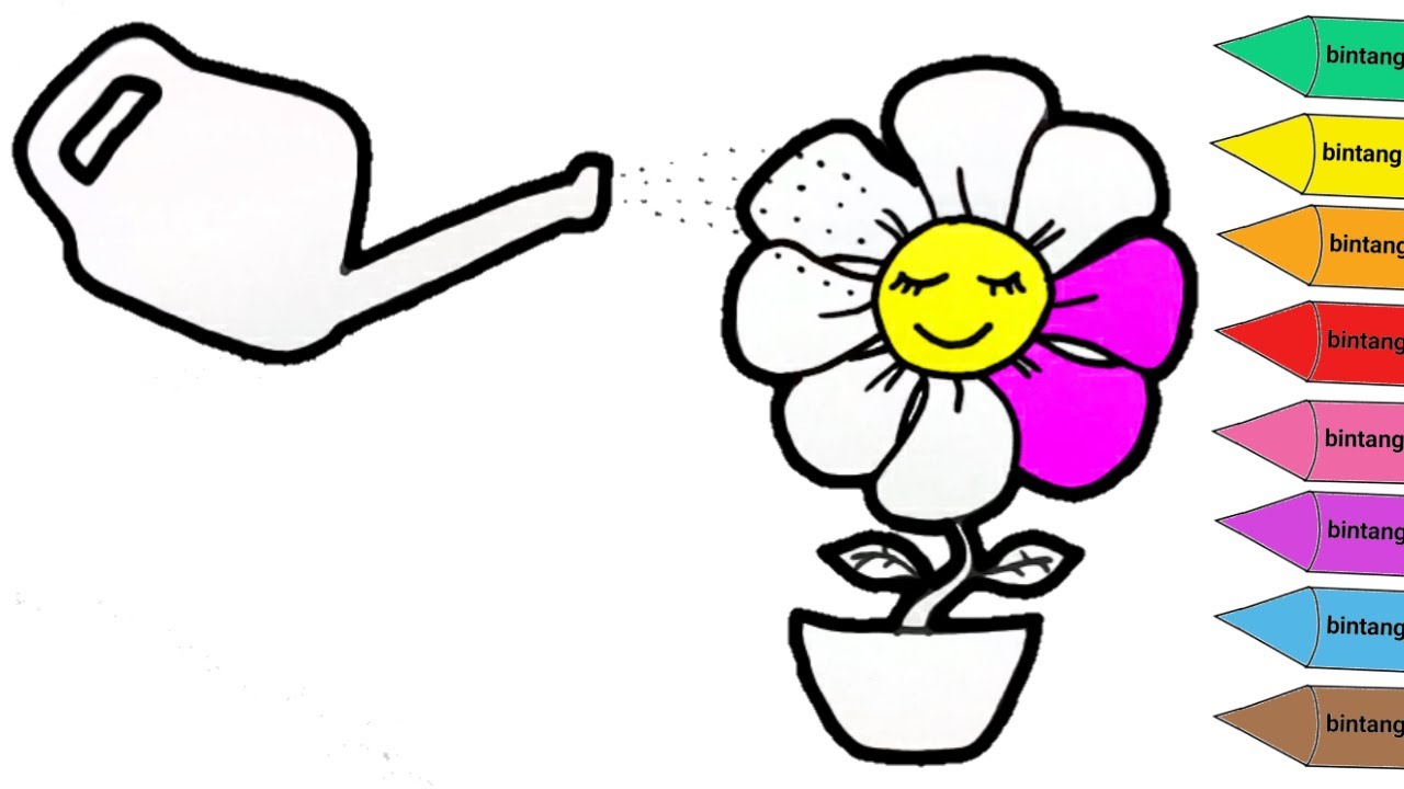 Detail Gambar Kartun Siram Bunga Nomer 37