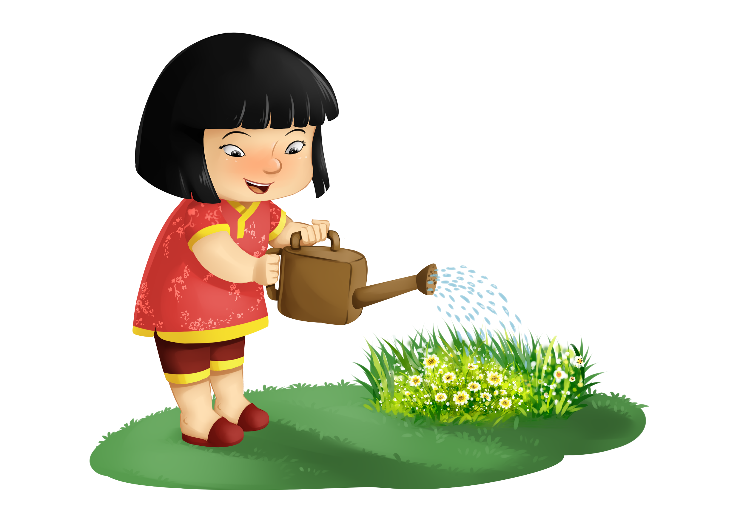 Detail Gambar Kartun Siram Pokok Bunga Koleksi Nomer 54