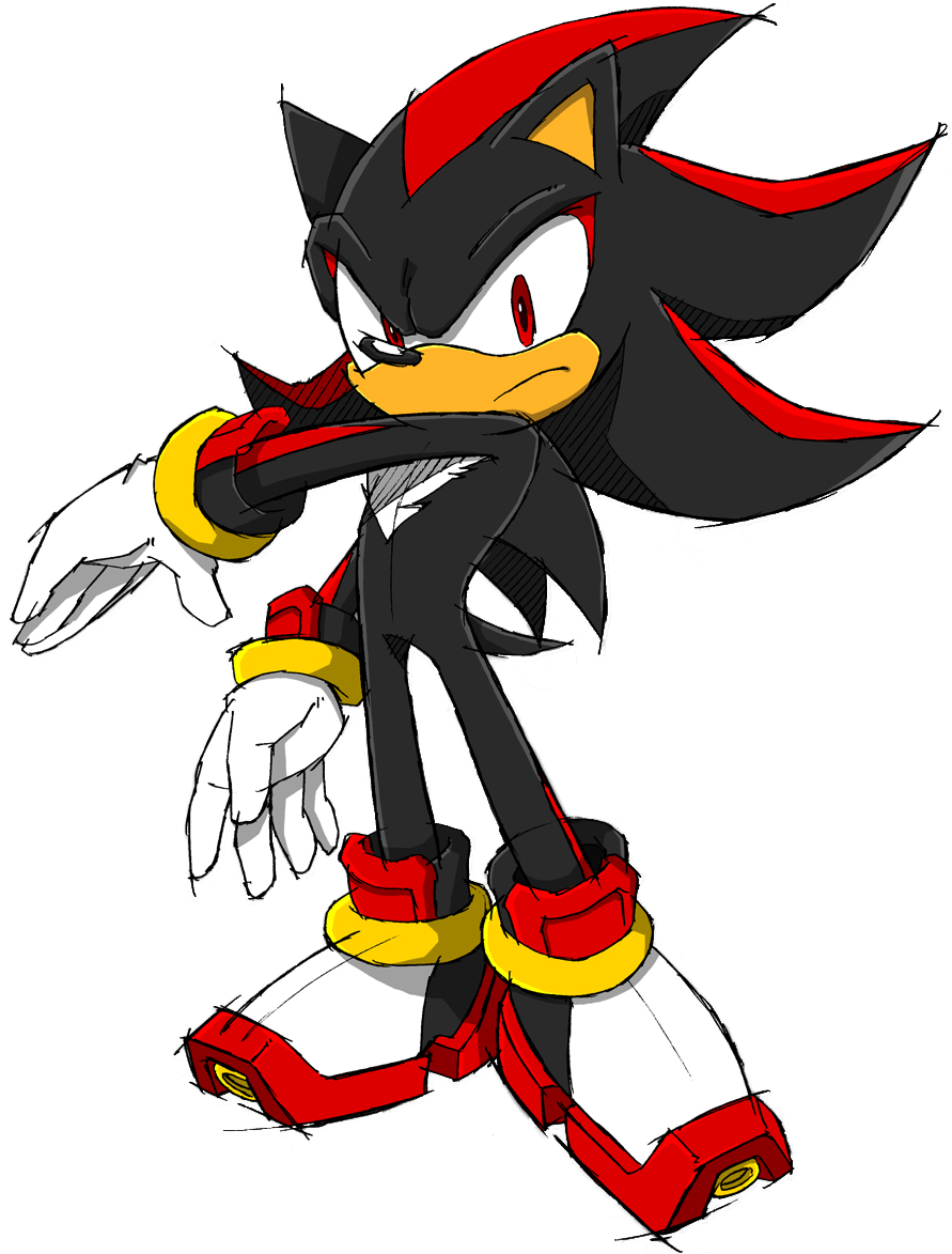 Detail Gambar Kartun Sonic Hitam Png Nomer 7