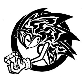 Detail Gambar Kartun Sonic Hitam Png Nomer 8