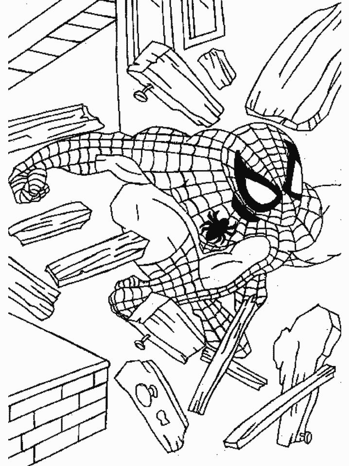 Gambar Kartun Spiderman Mewarnai - KibrisPDR