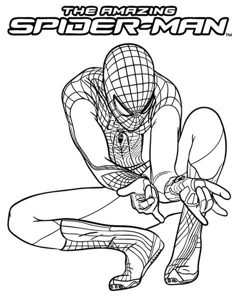 Detail Gambar Kartun Spiderman Mewarnai Nomer 13