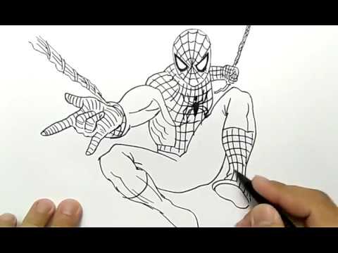 Detail Gambar Kartun Spiderman Mewarnai Nomer 31