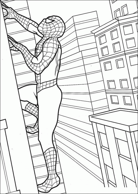 Detail Gambar Kartun Spiderman Mewarnai Nomer 51