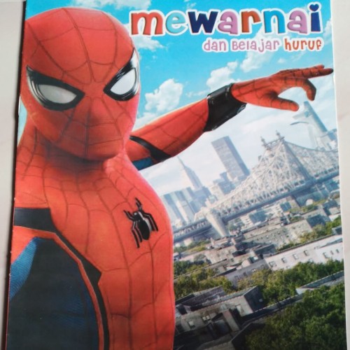 Detail Gambar Kartun Spiderman Untuk Mewarnai Nomer 32