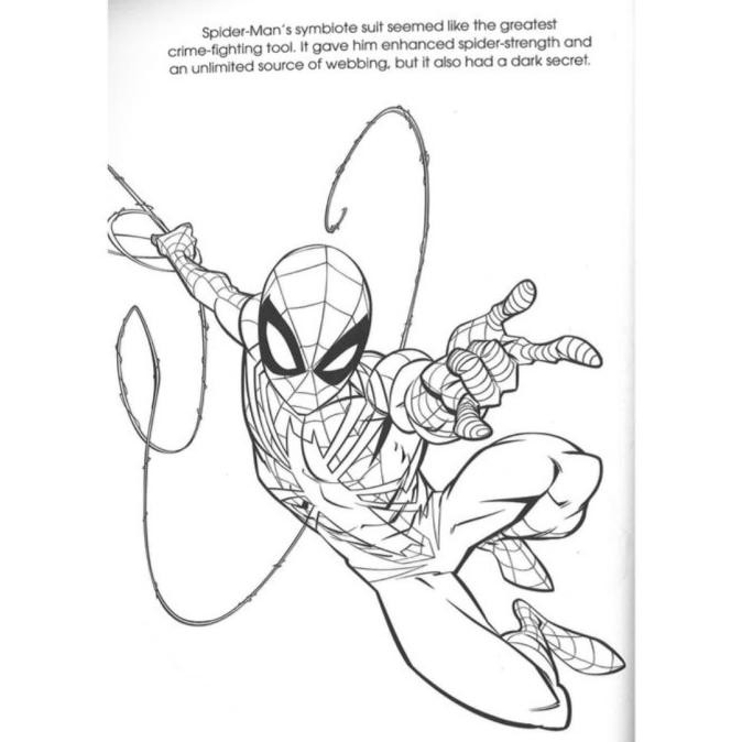 Detail Gambar Kartun Spiderman Untuk Mewarnai Nomer 45