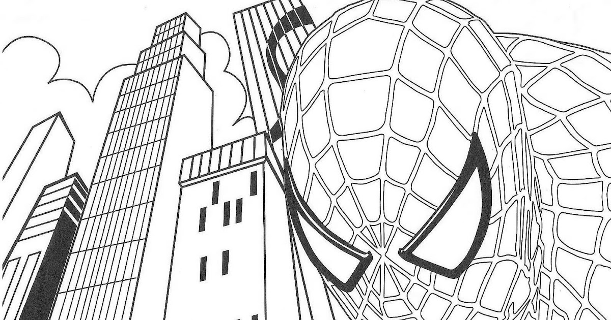Detail Gambar Kartun Spiderman Untuk Mewarnai Nomer 56