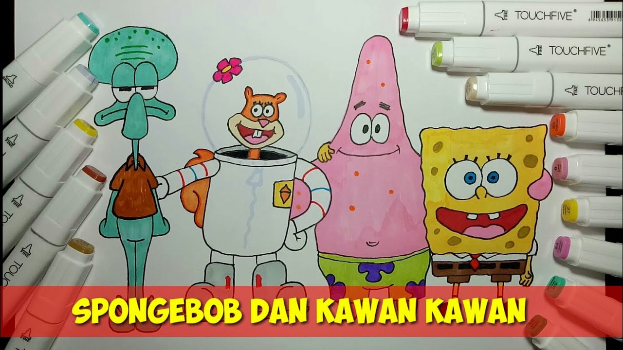 Detail Gambar Kartun Spongebob Dan Kawan Kawan Nomer 22