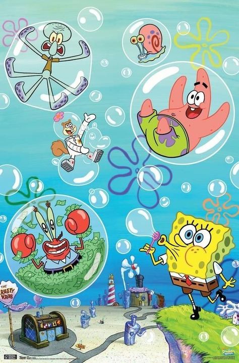 Detail Gambar Kartun Spongebob Dan Kawan Kawan Nomer 34