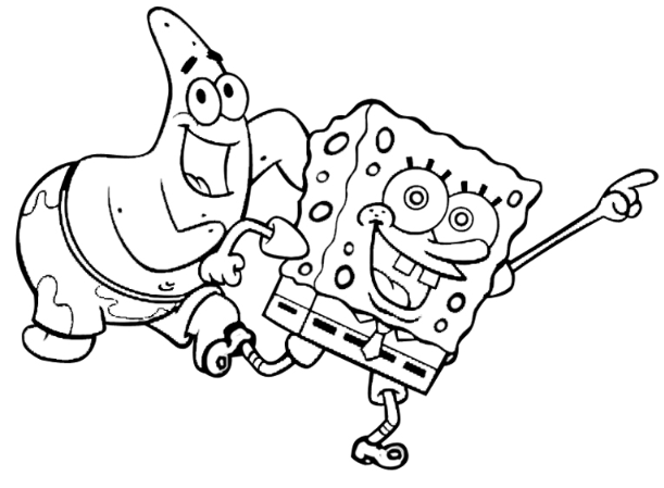 Detail Gambar Kartun Spongebob Hitam Putih Nomer 10