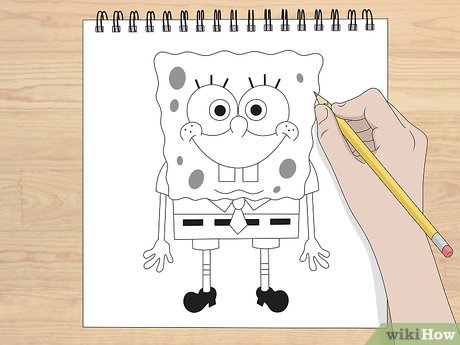 Download Gambar Kartun Spongebob Hitam Putih Nomer 17