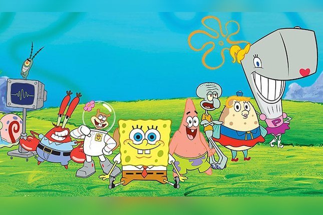 Detail Gambar Kartun Spongebob Hitam Putih Nomer 21