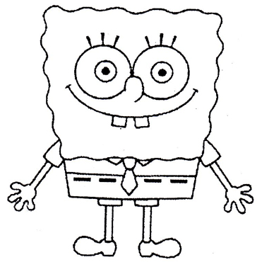Detail Gambar Kartun Spongebob Hitam Putih Nomer 24